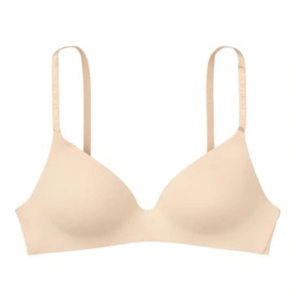 Victoria’s Secret The T-Shirt Smooth Logo Strap Lightly  Lined Non Wired - Picture 2 of 9